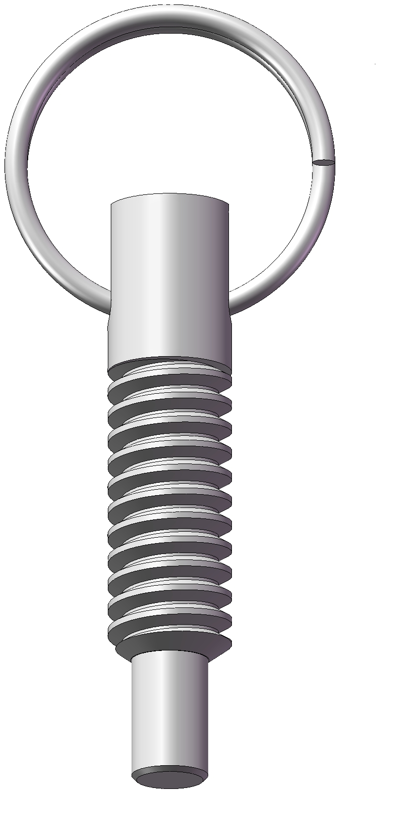 Steel Zinc Innovative Components AP1CSR21 Short Pull Ring Plunger Pin 5/8-11 x .38 Dia Pin 